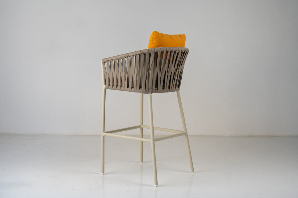 Vela Outdoor Bar Chair Rear View 1