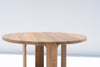 Venice Round Teak Dining Table Detailed Top Texture View 1