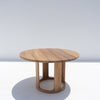 Venice Round Teak Dining Table Perspective View 2