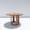 Venice Round Teak Dining Table Perspective View 3