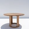 Venice Round Teak Dining Table Perspective View 5