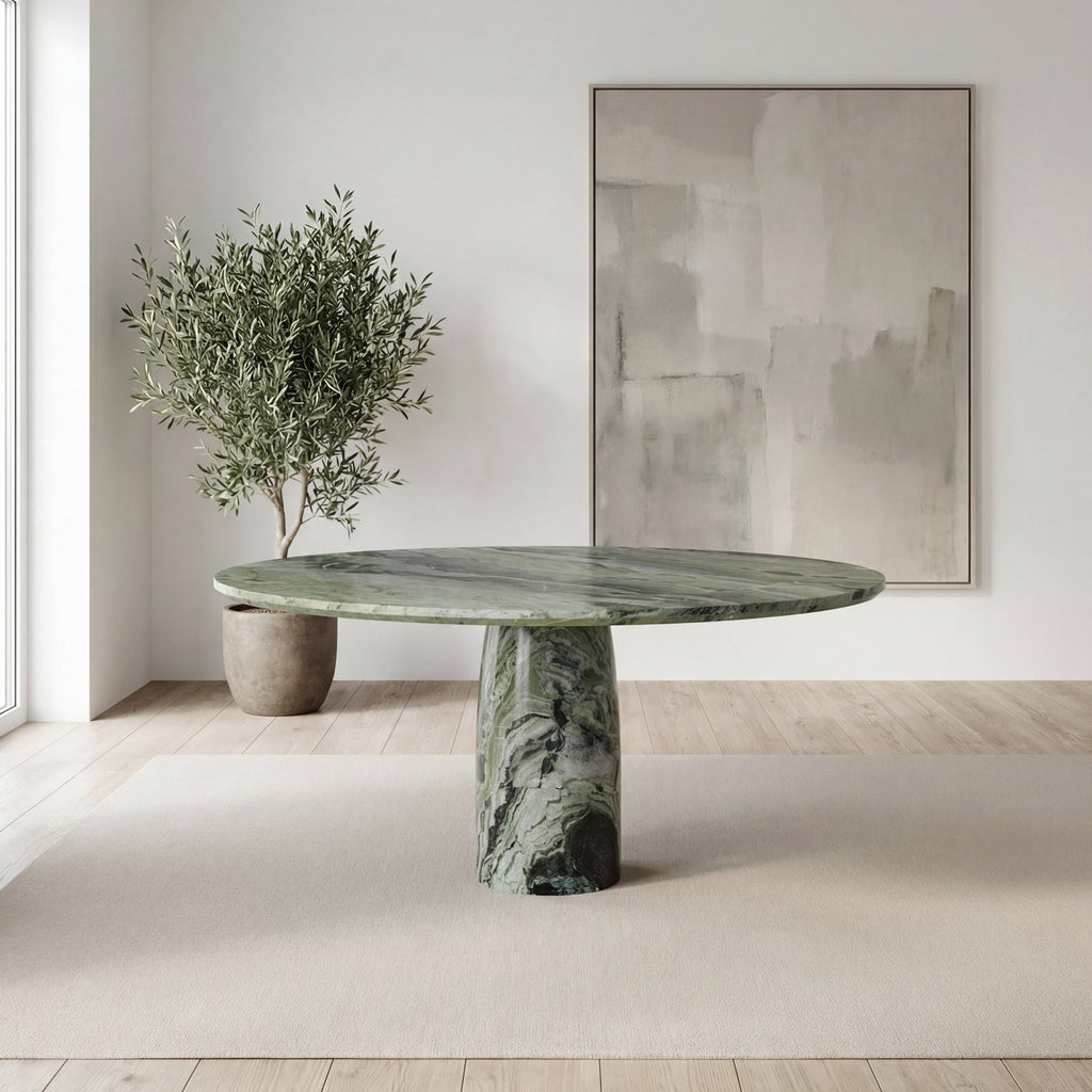 Verdant Marble Dining Table Indoor View 1