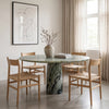 Verdant Marble Dining Table Indoor View 2