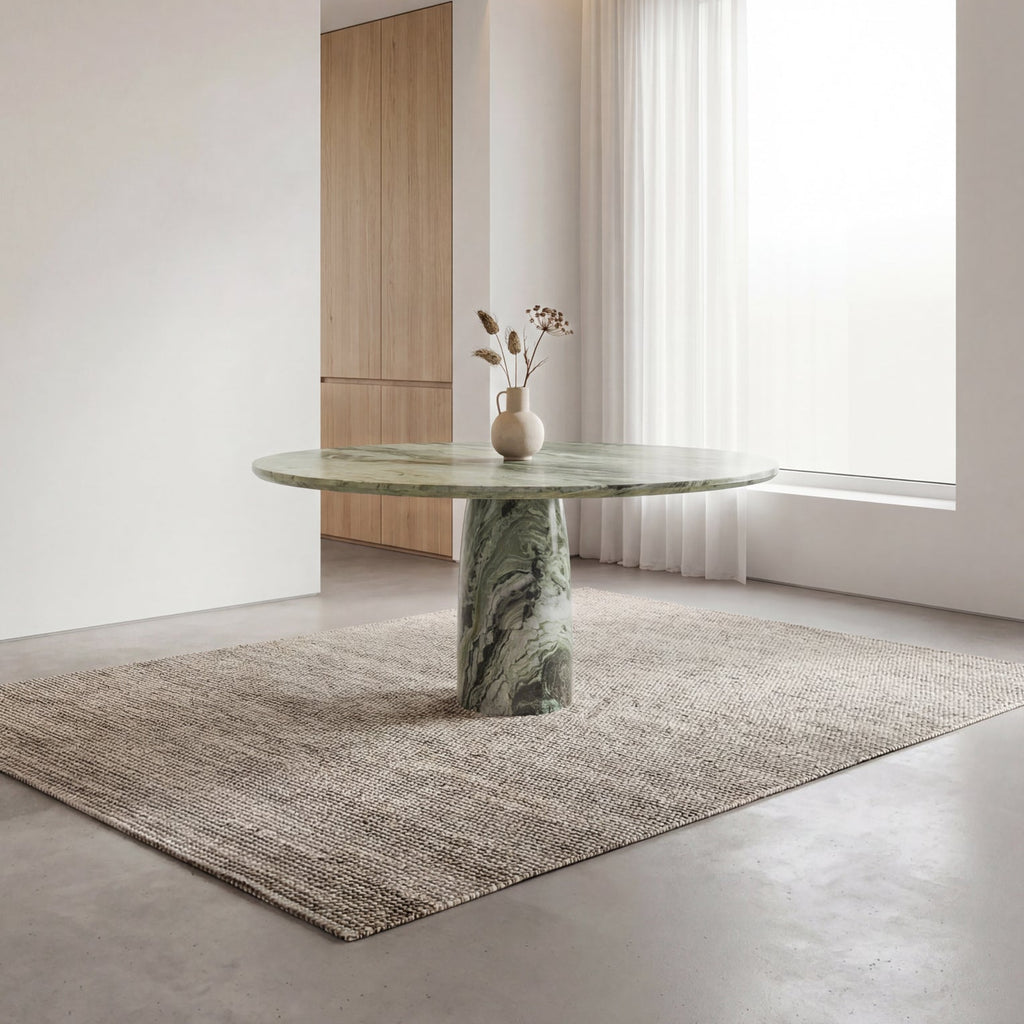 Verdant Marble Dining Table Indoor View 3