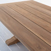 Vintage Manor Teak Dining Table Detailed Top Texture View 1
