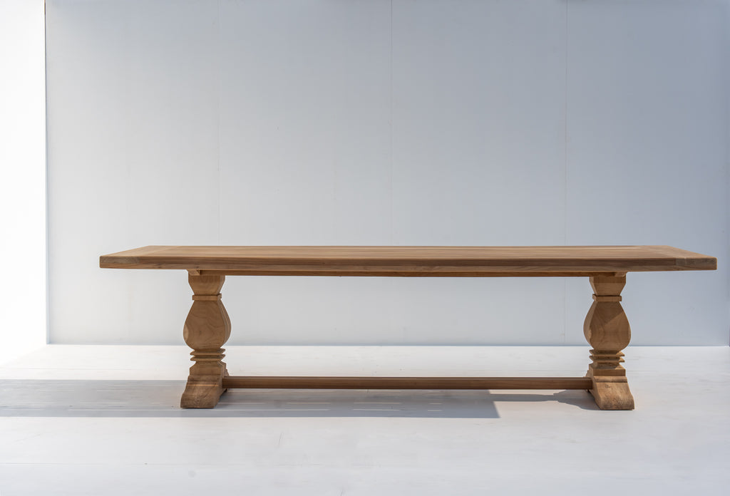 Vintage Manor Teak Dining Table Front View 1