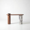 Viola Walnut Console Table Front View 1