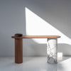 Viola Walnut Console Table Front View 3