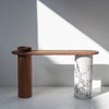 Viola Walnut Console Table Front View 5