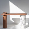 Viola Walnut Console Table Front View 8