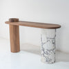 Viola Walnut Console Table Perspective View 03