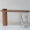 Viola Walnut Console Table Perspective View 4