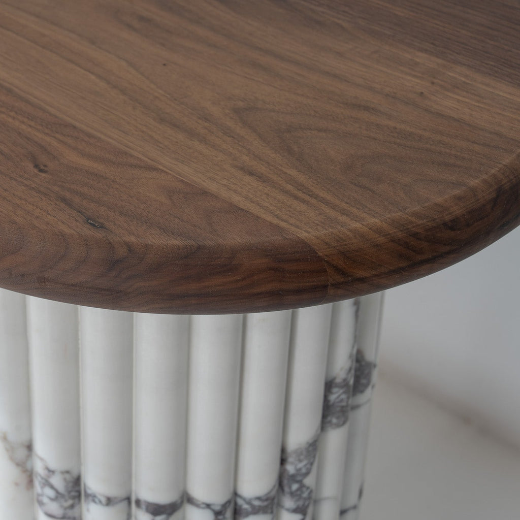 Viola Walnut Console Table Perspective View 5