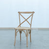 White Washed Cross Back Chair