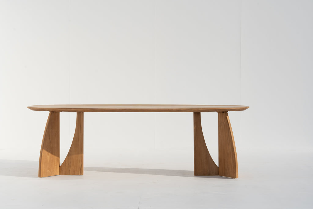 Zephyr Teak Dining Table Front View 2
