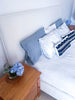 Zoe Linen & Oak Bed Side view 4