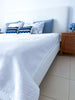 Zoe Linen & Oak Bed Side view 7