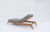 Zylo Teak Sun Lounger Back view 