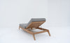 Zylo Teak Sun Lounger Back view 2