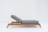 Zylo Teak Sun Lounger Side view 2
