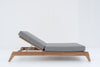 Zylo Teak Sun Lounger Side view 3