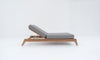 Zylo Teak Sun Lounger Side view 4