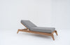Zylo Teak Sun Lounger Side view 5