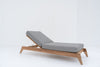 Zylo Teak Sun Lounger Side view 6