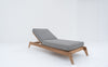 Zylo Teak Sun Lounger Side view 7