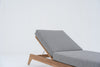 Zylo Teak Sun Lounger Side view 8