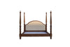 Full front view of the Williamsburg four poster bed showing 226 cm headboard posts and 206 cm footboard posts