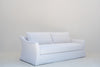 Belmont slipcovered sofa three-quarter side view, made to order in Dubai