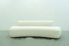 Dune Curved Bouclé Sofa front elevation, 260 x 90 x 70 cm