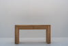 Sorrento Oak Console Table with storage drawer open