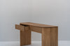 Sorrento solid oak console table with two drawers in Dubai