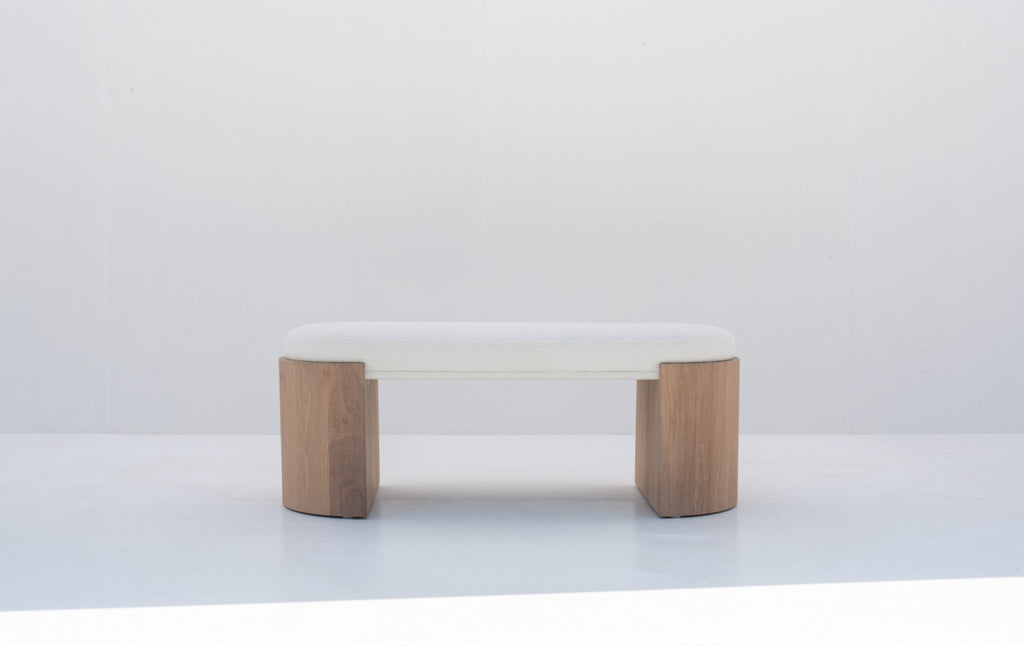 Callow Oak Bouclé Bench in Dubai