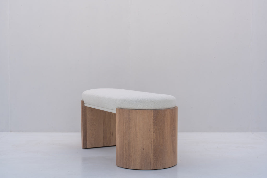 Callow Oak Bouclé Bench in Dubai