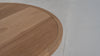 Calder solid oak oval dining table with fluted pedestal legs in Dubai