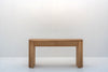 Sorrento Oak Console Table with storage drawer open