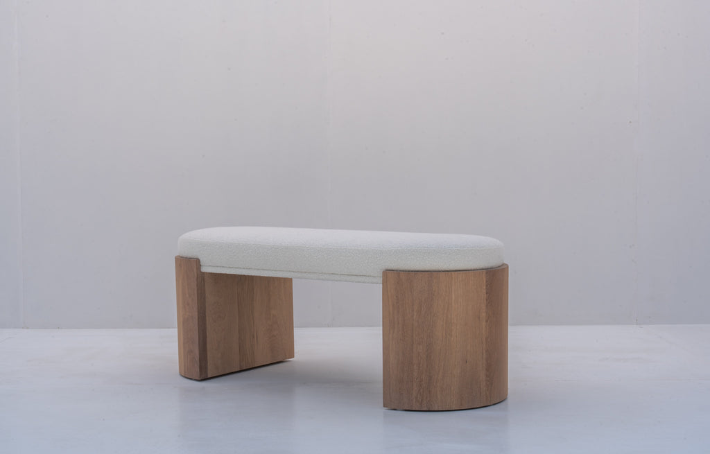 Callow Oak Bouclé Bench in Dubai