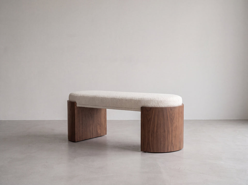 Callow Oak Bouclé Bench in Dubai