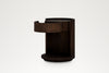 Holland Park bedside table with the swivel drawer pivoted open