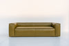 3 seater leather sofa in Dubai, 240 cm Verde sofa in olive green leather