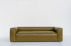 Leather couch in Dubai, Verde sofa in classic green Italian leather